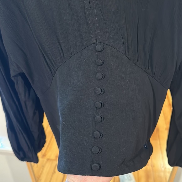 Black mock corset top - Picture 2 of 3